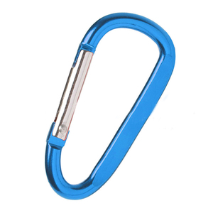 Klip Pengait Bentuk D Logo Kustom Grosir, Carabiner Mini Logam Aluminium untuk Menggantung Tas & Penggunaan Luar Ruangan - Product Image 4