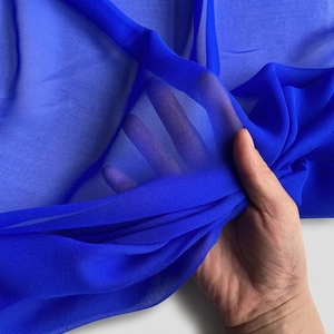 Tissu 100% Soie de Mûrier <span class=keywords><strong>Georgette</strong></span> Grade 6A 8 Momme 140cm au mètre Imprimé sur Mesure Vente en Gros Jupe Écharpe Robe Mariage Nuptial DIY - Product Image 2
