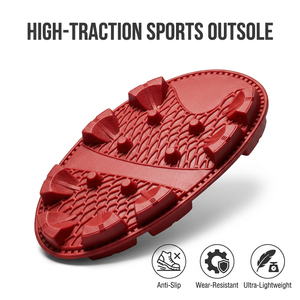 Semelle auto-adhésive en caoutchouc TPU de type divisé pour baseball et softball, semelle amovible antidérapante modifiée pour baskets - Product Image 3