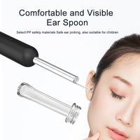 Caméra Électrique Intelligente Portable pour Usage Domestique, Nettoyeur d'Oreilles Visuel WiFi et Dissolvant de Cérumen pour Soins des Oreilles et Soins Personnels