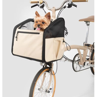 Panier de vélo professionnel pour animaux de compagnie, en tissu Oxford de haute qualité, support de guidon avec fixation sécurisée par velcro pour petits chiots et chats