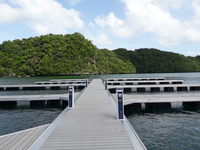 Quai pour les lacs Ponton flottant Jetty Platform Aluminium avec platelage et poteaux Marine Supplies
