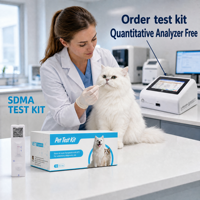 Kit de test rapide quantitatif SDMA pour chiens et chats – Biomarqueur rénal précoce – Immunoessai de fluorescence vétérinaire POCT