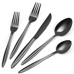 Ensemble de couverts en métal de qualité supérieure, inoxydable et résistant à la chaleur, idéal pour les événements sociaux et les repas paisibles en cuisine, offrant une utilisation régulière - Product Image 1