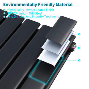 <span class=keywords><strong>Radiateur</strong></span> mural plat blanc anthracite noir, <span class=keywords><strong>petit</strong></span> système de chauffage domestique pour <span class=keywords><strong>eau</strong></span> <span class=keywords><strong>chaude</strong></span>, pièces décoratives de chauffage et climatisation - Product Image 6