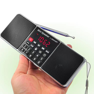 Portable BT <b>Speaker</b> Dual Band AM FM Radio <b>USB</b> TF Card Player Dual Stereo <b>Speakers</b> Long Antenna For Outdoor Camping Home Use - Product Image 1