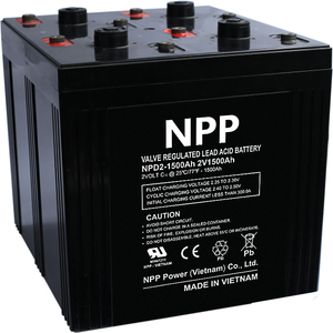 แบตเตอรี่ตะกั่วกรดแบบ Deep Cycle สำหรับโซลาร์ยูพีเอส 2V 200Ah-3000Ah อุปกรณ์โทรคมนาคม รถกอล์ฟ ไฟส่องสว่าง เครื่องมือไฟฟ้า เรือ รับประกัน 5 ปี - Product Image 1