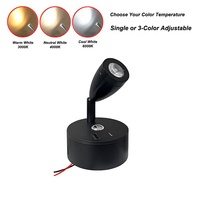 Lampe de lecture intérieure USB pour camping-car, lampe de chevet LED 3W, applique murale rotative pour camping-car, éclairage spot pour bateau et camping-car