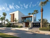 Villa préfabriquée de luxe moderne chinoise avec piscine, 280 m2 de surface habitable, 45 m2 de terrasse, résidence quatre chambres