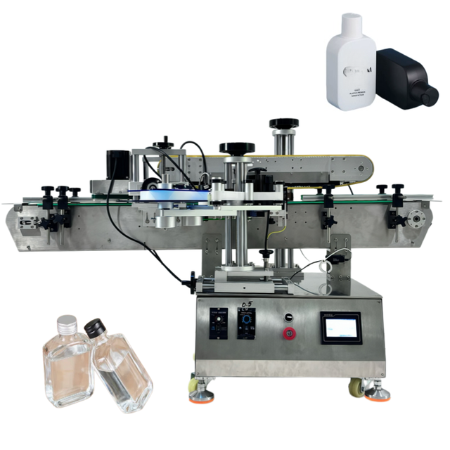 Factory Price Automatic Double Sides Labeling Machine High Speed  Labeling Machine for Round and Flat Bottles Small Business