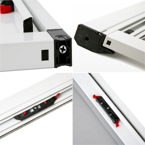 กรอบอลูมิเนียมหน้าจอแบบพับเก็บได้หน้าต่างแบบพับเก็บได้หน้าต่างบานเลื่อนขึ้นลงสำหรับหน้าจอประตู - Product Image 4