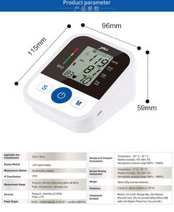 Para Alta Qualidade Digital Portátil Monitor de Pressão Arterial Classe II Home <span class=keywords><strong>Medical</strong></span> Tensiômetro CE Certified Electric 198 Memórias - Product Image 6