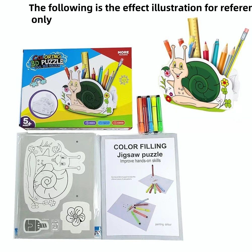 Étui à crayons escargot