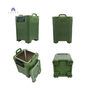 Lyroe <span class=keywords><strong>prix</strong></span> d'usine en gros 50L carré réchauffeur d'aliments isolation soupe baril garder les aliments au chaud transport conteneur baril - Product Image 5