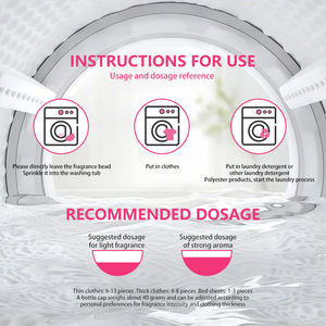 Meilleur Vendeur Perles de Parfum <span class=keywords><strong>Écologique</strong></span>s pour Linge, Adoucissant et Lessive, Désodorisants Longue Durée pour Vêtements, Forme Solide Jetable - Product Image 4