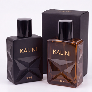 Envase de Vidrio Cuadrado de Lujo de 50 ml con Logotipo Impreso, Botella de Perfume Vacía con Cuello Corto para Fragancias del Hogar, con Caja - Product Image 5