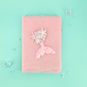 <span class=keywords><strong>Regali</strong></span> di <span class=keywords><strong>san</strong></span> <span class=keywords><strong>valentino</strong></span> <span class=keywords><strong>per</strong></span> ragazze taccuino sirena peluche diario segreto foderato portatile copertina in tessuto taccuino - Product Image 6