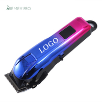 Tondeuse à cheveux professionnelle brossée sur mesure 7500 tr/min pour barbier, autonomie longue durée 220 min, avec 4 peignes limiteurs