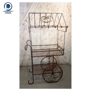 Soporte de <span class=keywords><strong>flor</strong></span> de hierro forjado, Arco y soporte de <span class=keywords><strong>flor</strong></span> dorada, decoración de boda para uso comercial - Product Image 5