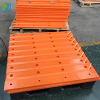 Panneau de défense marine personnalisé en UHMWPE, planche coulissante OEM à faible friction pour projets de quais portuaires