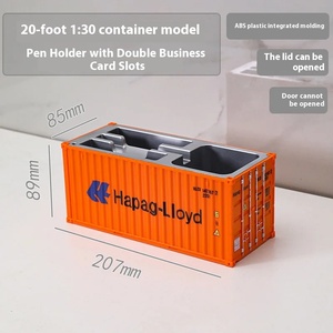 Mini conteneur en plastique artisanat Logo personnalisé boîte-cadeau d'affaires conteneur d'expédition porte-<span class=keywords><strong>stylo</strong></span> - Product Image 5