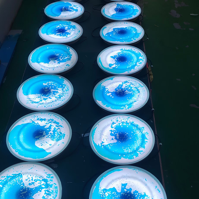 New Arrival Portable Light up Pressure Sensitive Gel Interactive Tiles Liquid Sensory Flooring Kids Led 3d Liquid Dance Floor