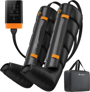 Masseur de jambes sans fil amélioré, taille réglable, rechargeable, compression d'air, contrôle du temps, haute qualité pour la circulation des jambes - Product Image 1