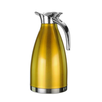 Thermos en acier inoxydable 304 de 2 L, cafetière, bouilloire à thé avec isolation thermique de 24 heures, design moderne pour le camping