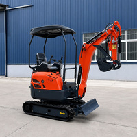 Mini-excavatrice à chenilles à forte traction avec capacité de déplacement libre sur les terres agricoles molles et boueuses