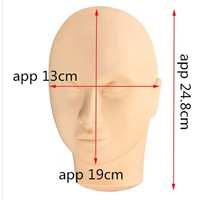 Tête de Mannequin d'Entraînement pour Extensions de Cils en Silicone, Meilleur Produit Coréen 2025, Modèle Plat, Outils de Maquillage