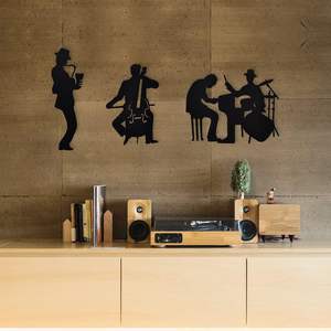Art mural 3D en <span class=keywords><strong>métal</strong></span> <span class=keywords><strong>Décoration</strong></span> <span class=keywords><strong>murale</strong></span> <span class=keywords><strong>musique</strong></span> en <span class=keywords><strong>métal</strong></span> <span class=keywords><strong>Décoration</strong></span> <span class=keywords><strong>murale</strong></span> guitare et jazz pour suspension de salon - Product Image 6