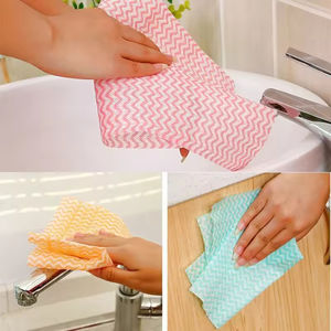 Toalhetes descartáveis superfície seca Lint Free Superfícies Cleaner Tecidos Heavy Duty Non Woven Roll Toalhetes de cozinha para limpeza - Product Image 5