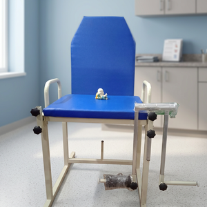 Adjustable <b>Blue</b> Quadriceps <b>Chair</b> For Physical Therapy With Armrests And Backrest Rehabilitation Equipment.. - Product Image 1
