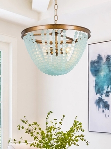 Nueva Lámpara de Techo de Diseño Americano Retro <span class=keywords><strong>Bohemia</strong></span> con Cuentas de Madera de Color Arcaico para Sala de Estar - Product Image 6