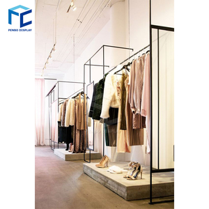 Fashion Boutique Creative Combined Wall Mounted Clothes Display <strong>Rack</strong>, <strong>Cloth</strong> Display <strong>Stand</strong> - Product Image 2
