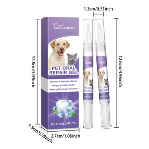 Gel de soin buccal pour chiens et chats, éliminateur de taches dentaires, rafraîchisseur d'haleine, gel de soin des dents, 6 ml - Product Image 6