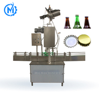 Machine automatique pneumatique de mise en capsule pour bouteilles de bière en verre avec anneau de tirage métallique