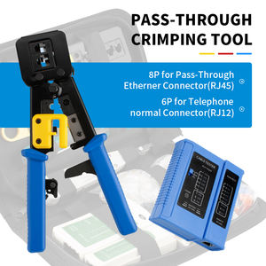 Multifunktion ales Werkzeugset zur Reparatur von Netzwerk kabeln Rj45 Rj11 Cat5e Cat6 Tester Crimper Stripper Cutter Installation - Product Image 2