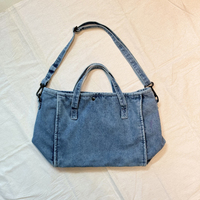 2025 nouveaux sacs fourre-tout en denim rétro à la mode grande capacité luxe concepteur bureau femmes Jean sacs à bandoulière