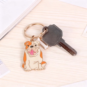 Llavero de Metal de Aleación de Zinc con Diseño Creativo de Perro, Colgante de Dibujos Animados para Regalos Promocionales, Venta al por Mayor - Product Image 4
