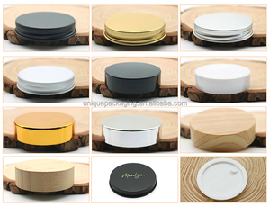 100ml 200ml 250ml 300ml 500ml 8 oz 9 oz Pot en verre ambré à face droite avec couvercle en aluminium - Product Image 6