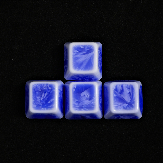 Customizable WASD Crystalline Glaze Ceramic Keycaps Compatible with Cherry MX Mechanical Keycaps