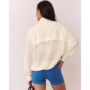 Veste athlétique légère pour femme FOXA, coupe ample, poches zippées, respirante, vêtements de course et de gym - Product Image 3