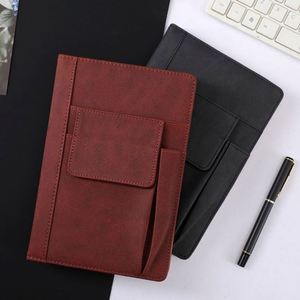 Wholesale Business Soft Pu Leather Thick Office A5 Printed Customized Notebook with Thermal Binding - Product Image 2