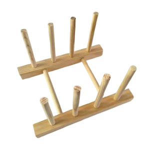 Égouttoir à vaisselle en bois pliable de forme carrée pour cuisine, taille L, BQ 04 - Product Image 3