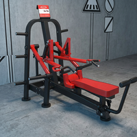 Équipement de fitness à usage commercial : Machine de musculation horizontale en acier avec charge de plaques sécurisée