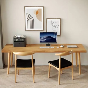 Ensemble chaise ergonomique et table d'étude au design simple pour bureau à domicile, idéal pour l'écriture ou l'utilisation d'un ordinateur pour étudiants, pour la maison ou la chambre. - Product Image 4