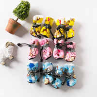Chaussures pour chien à semelles souples, antidérapantes, imperméables, en fibre de polyester, chaudes, toutes saisons, pour l'apprentissage de la marche, bottes de pluie