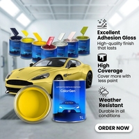 Peinture automobile argentée superfine scintillante 1K, revêtement métallique brillant pour réparation automobile, utilisation en atelier de carrosserie
