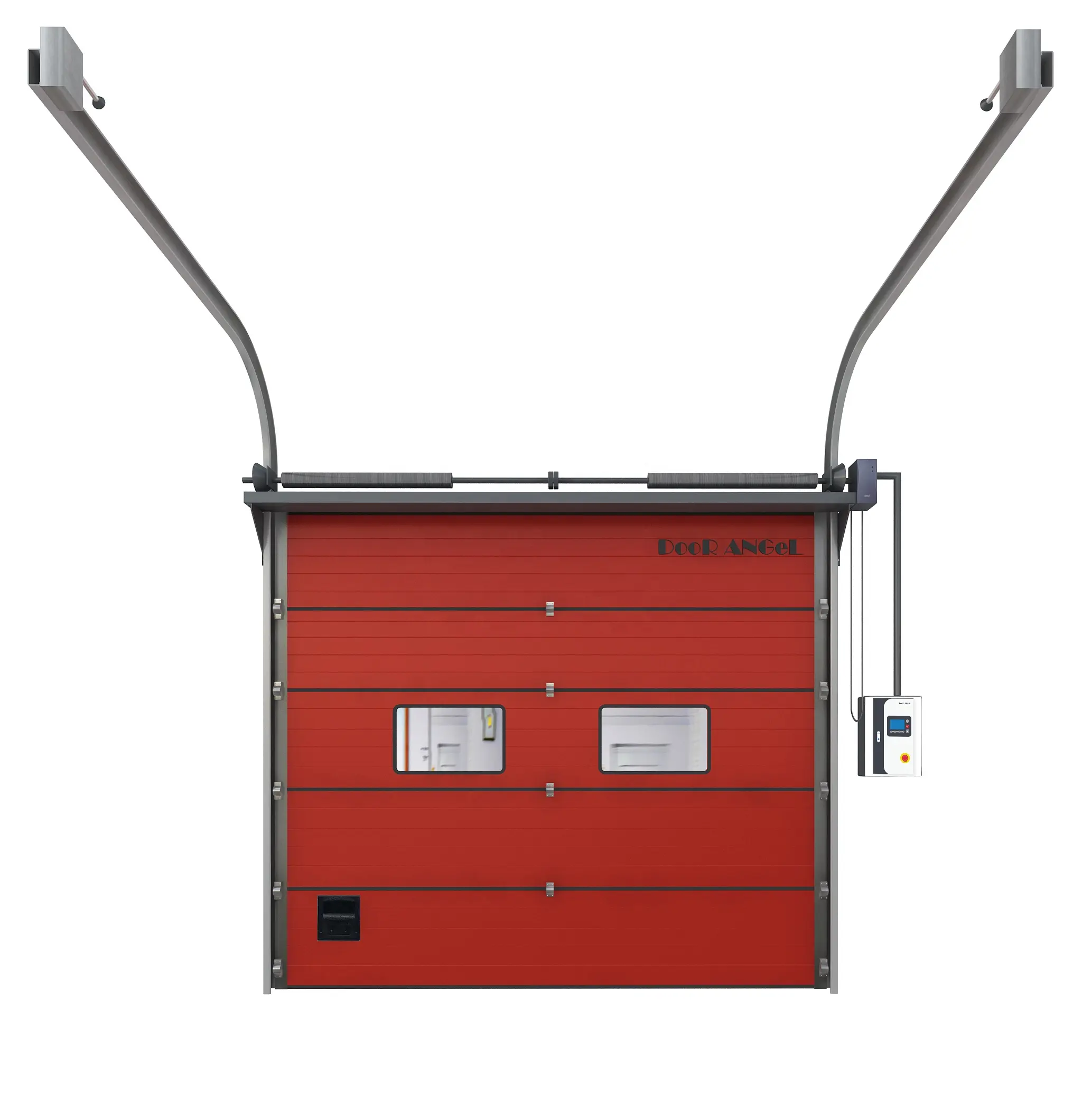 Lage Prijs Industriële Huishoudelijke Verticale Lift Rolluik Geïsoleerde Aluminium Garage Bovenliggende Sectional Deur